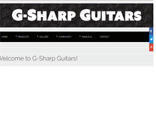 Tablet Screenshot of g-sharpguitar.com